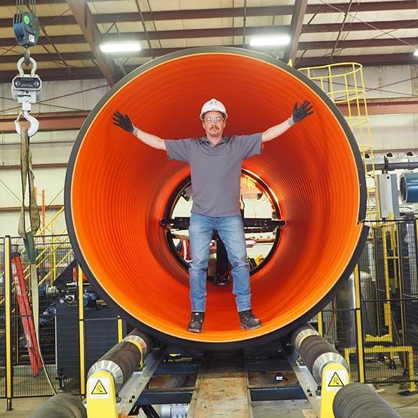 Abwasser-gewölbte Rohr-Verdrängungs-Linie hoher Ring Stiffness SN8 SN20 3000mm