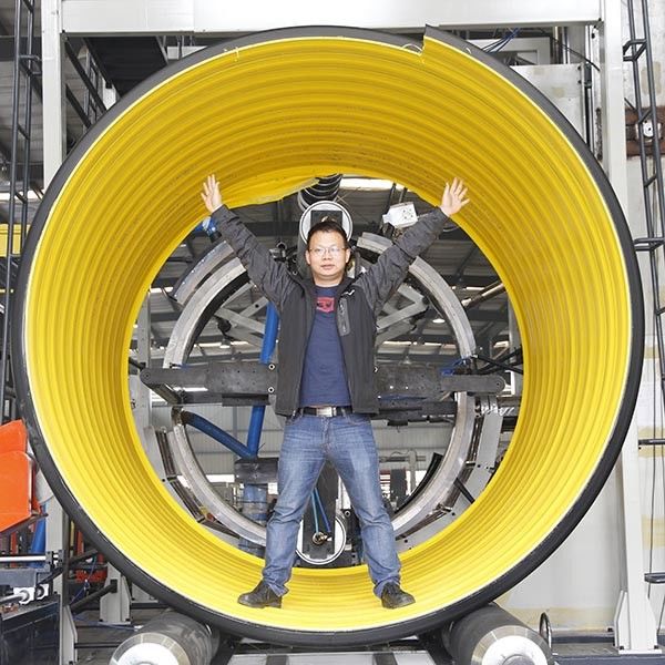 ASTM F2435 runzelte Rohr-Fertigungsstraße 3000mm CSA Iso-Norm